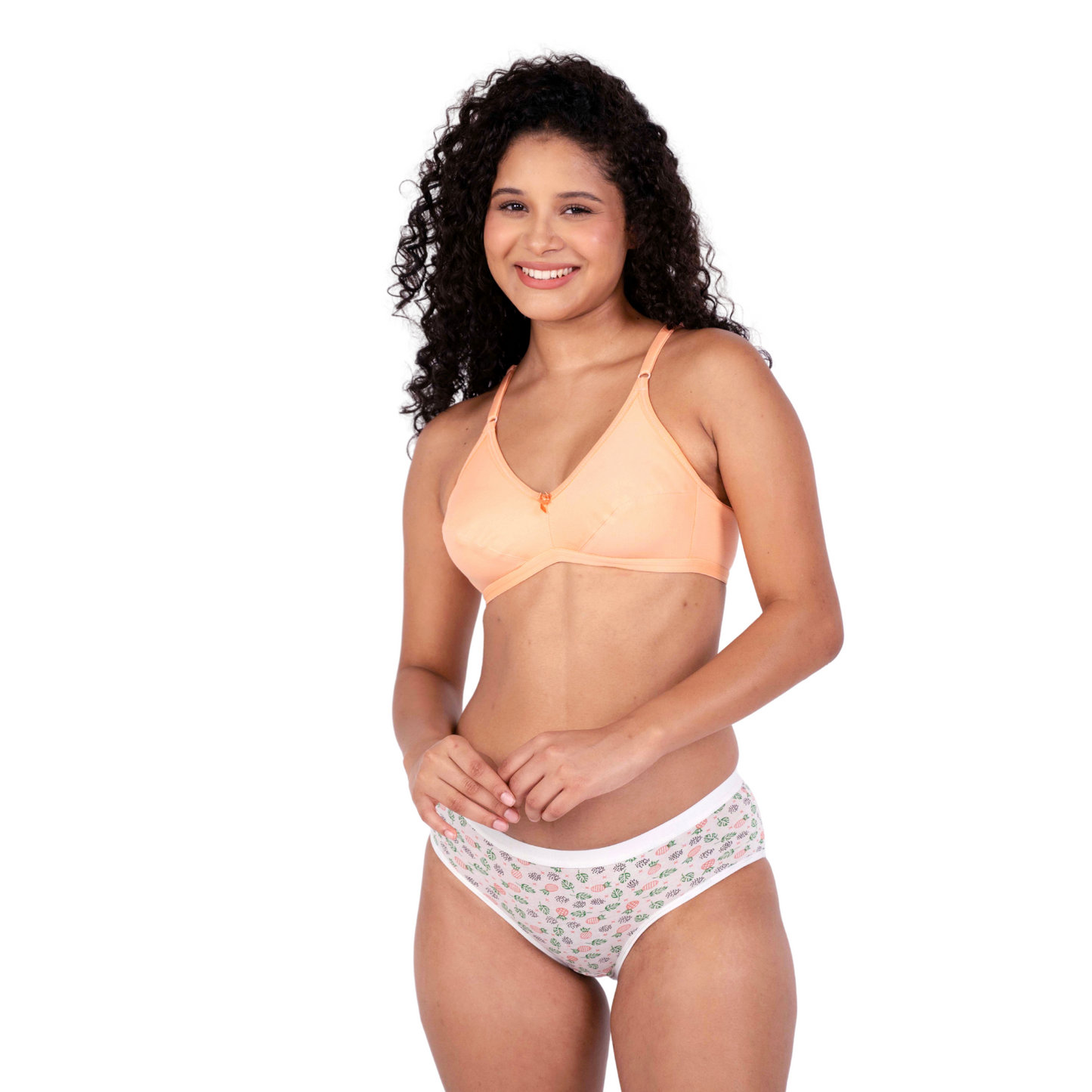 peach non padded bra front view image by gossip by mybra
