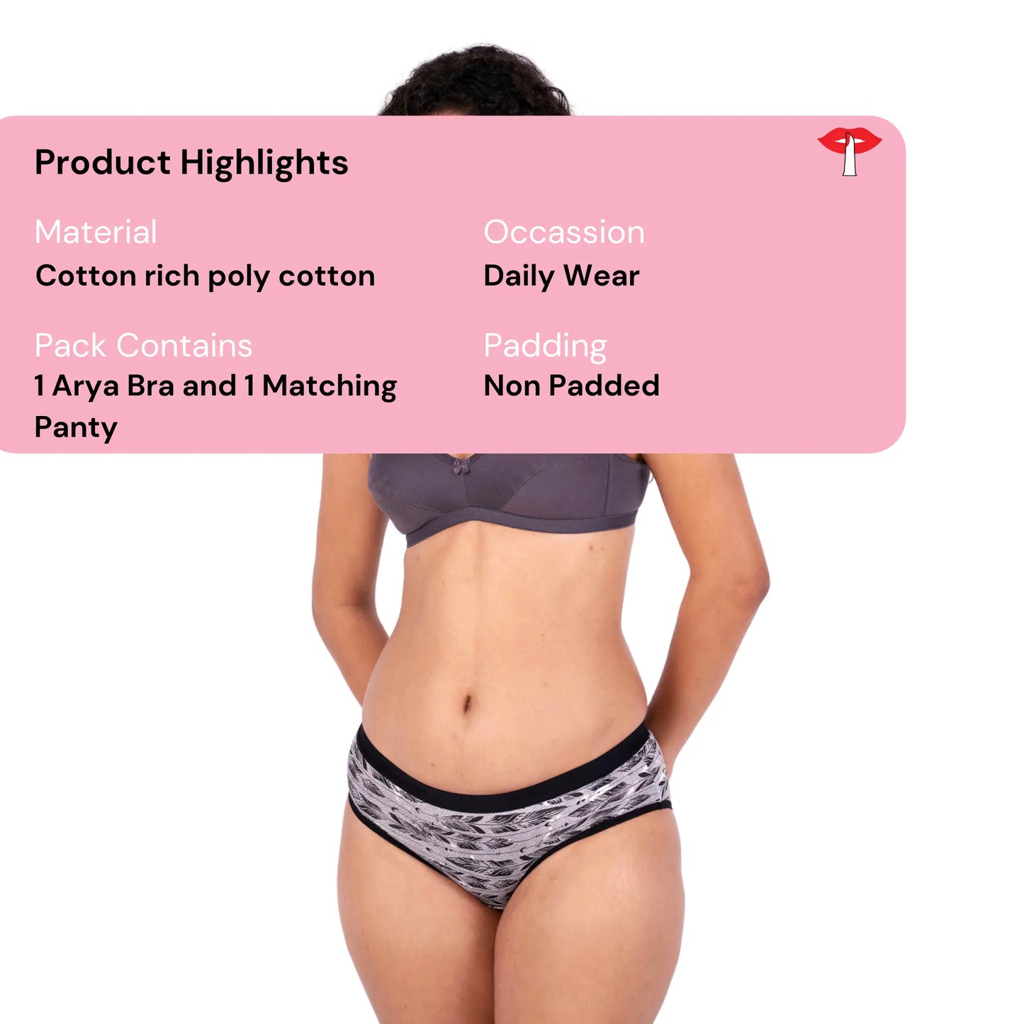 Shop Hot Coffee Arya daily wear lingerie set product information by gossip by mybra