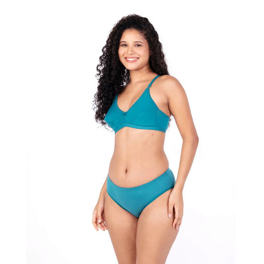 Shop Poppy Arya daily wear lingerie set left view by gossip by mybra