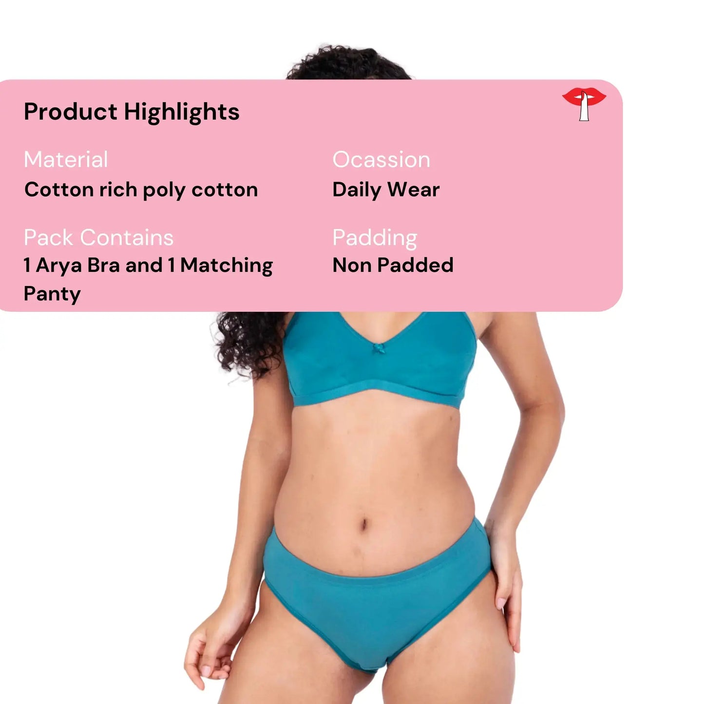 Shop Poppy Arya daily wear lingerie set product information by gossip by mybra