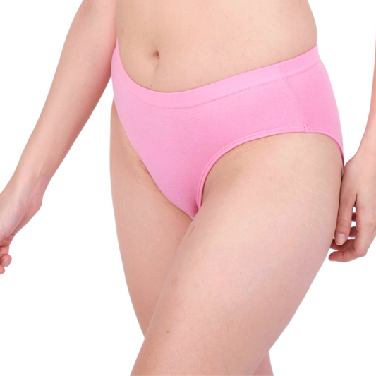 Buy Baby Pink Daily Wear Panties Online Left View On Gossip By Mybra Apparels