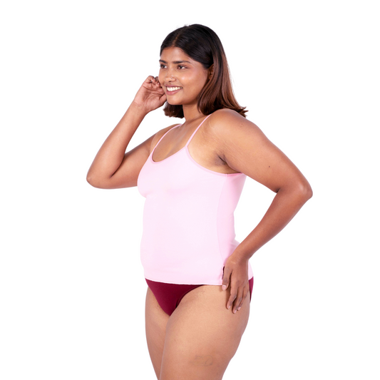 Baby Pink cindy slip or camisole leftt view by gossip by mybra