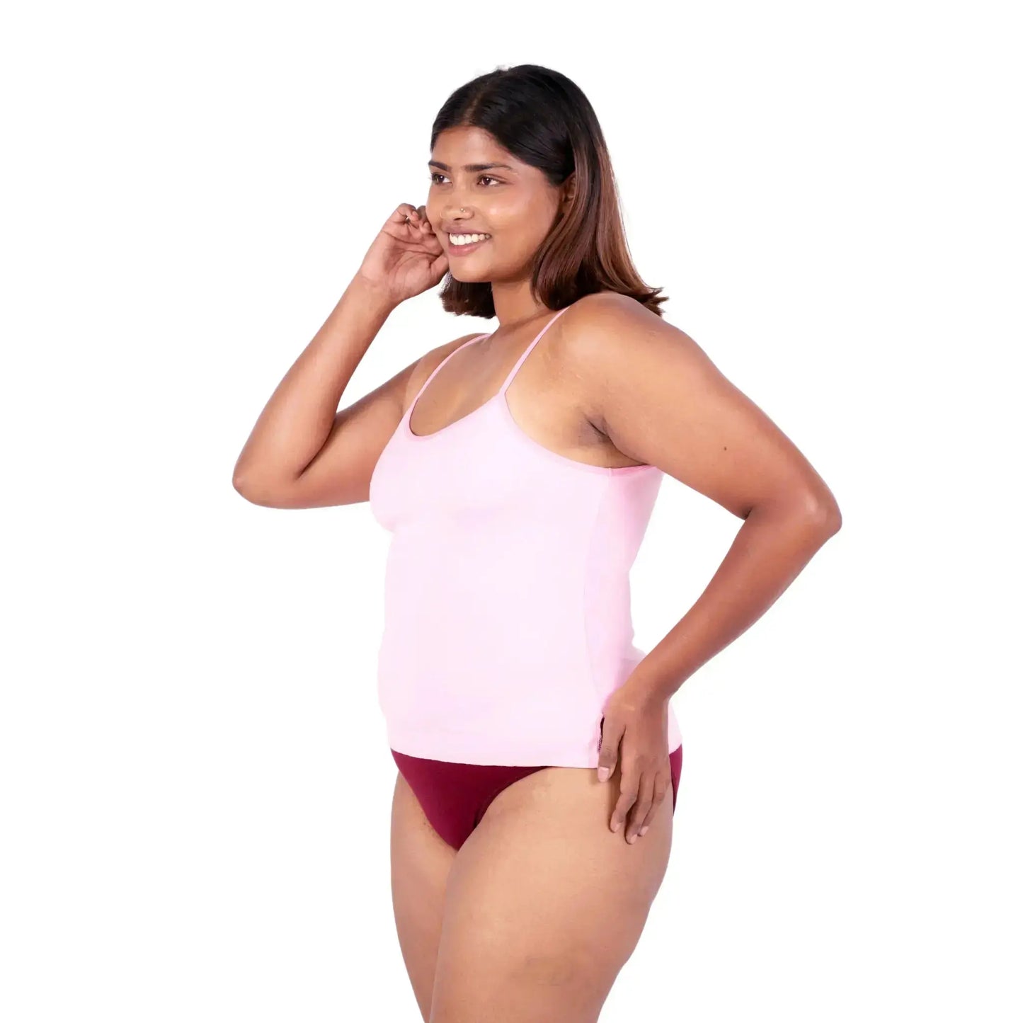 Baby Pink cindy slip or camisole leftt view by gossip by mybra