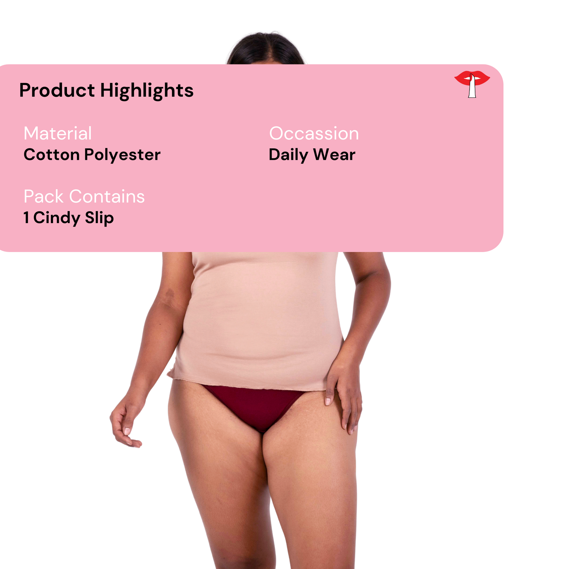 Hazelnut cindy slip or camisole product information image by gossip by mybra