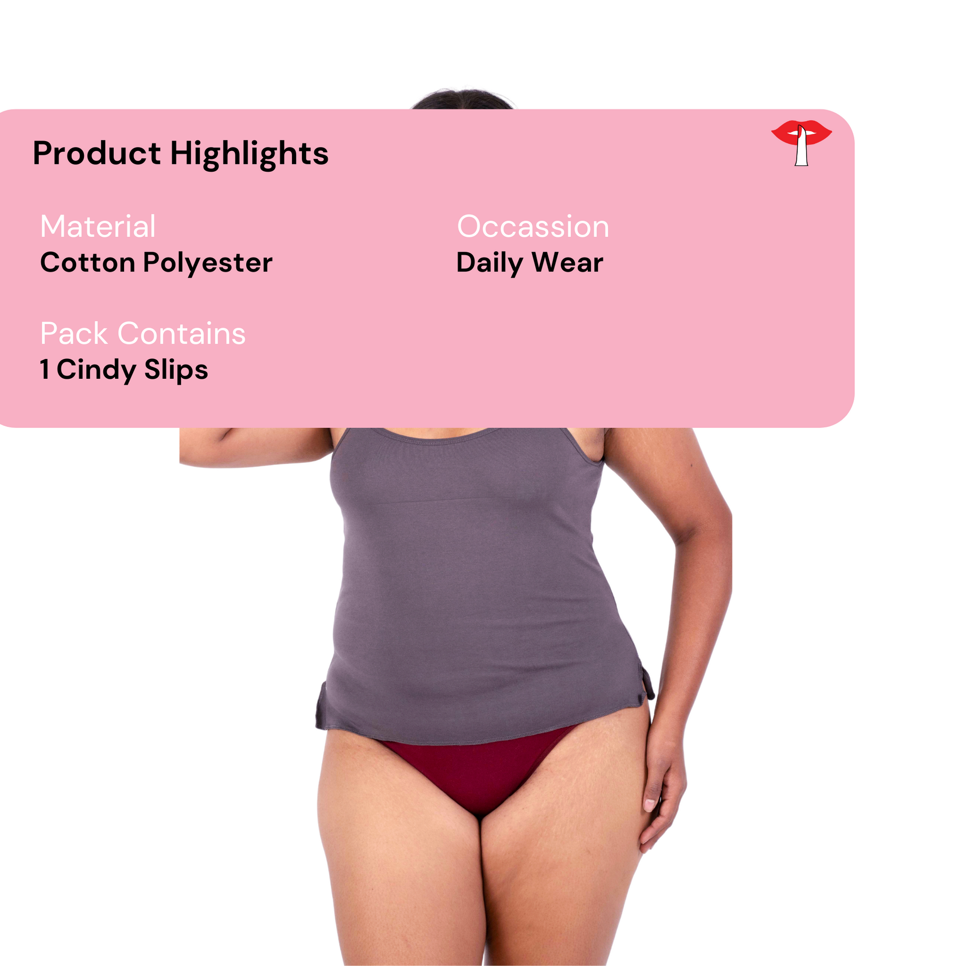 Hot Coffee cindy slip or camisole product information image by gossip by mybra