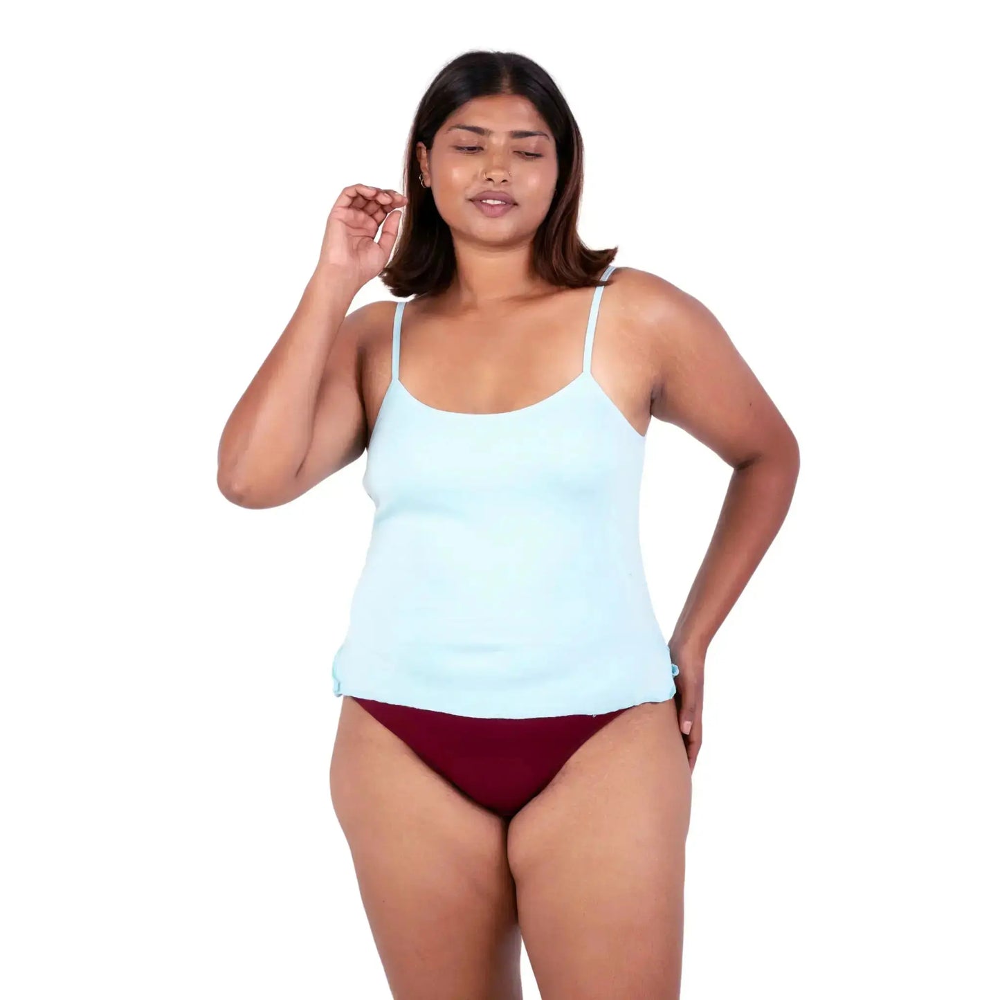 Mint cindy slip or camisole front view by gossip by mybra