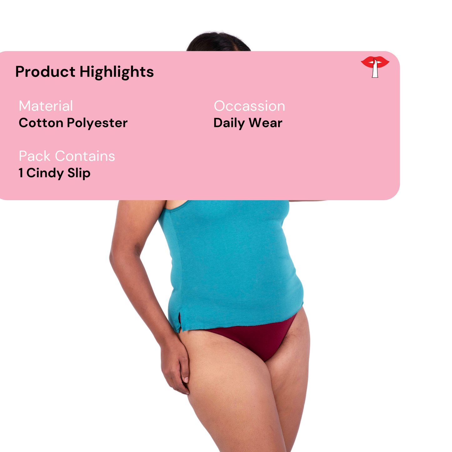 Poppy cindy slip or camisole product information image by gossip by mybra