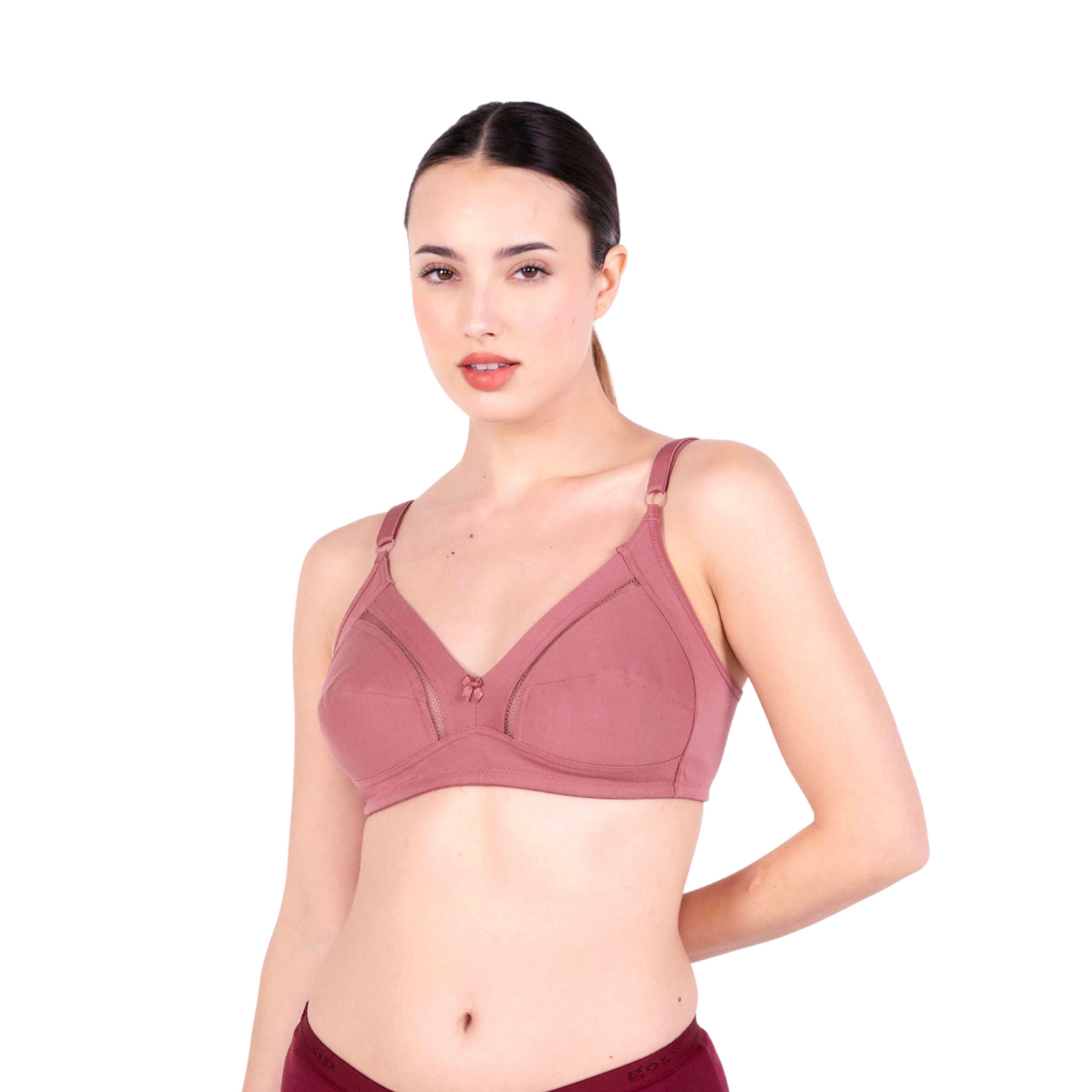 brick non padded net bra left view by gossip by mybra