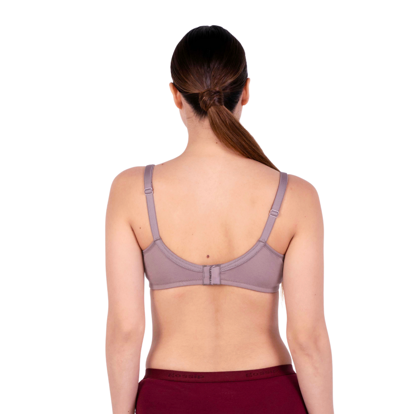 fawn non padded net bra back view by gossip by mybra