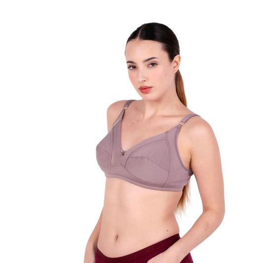 fawn non padded net bra left view by gossip by mybra