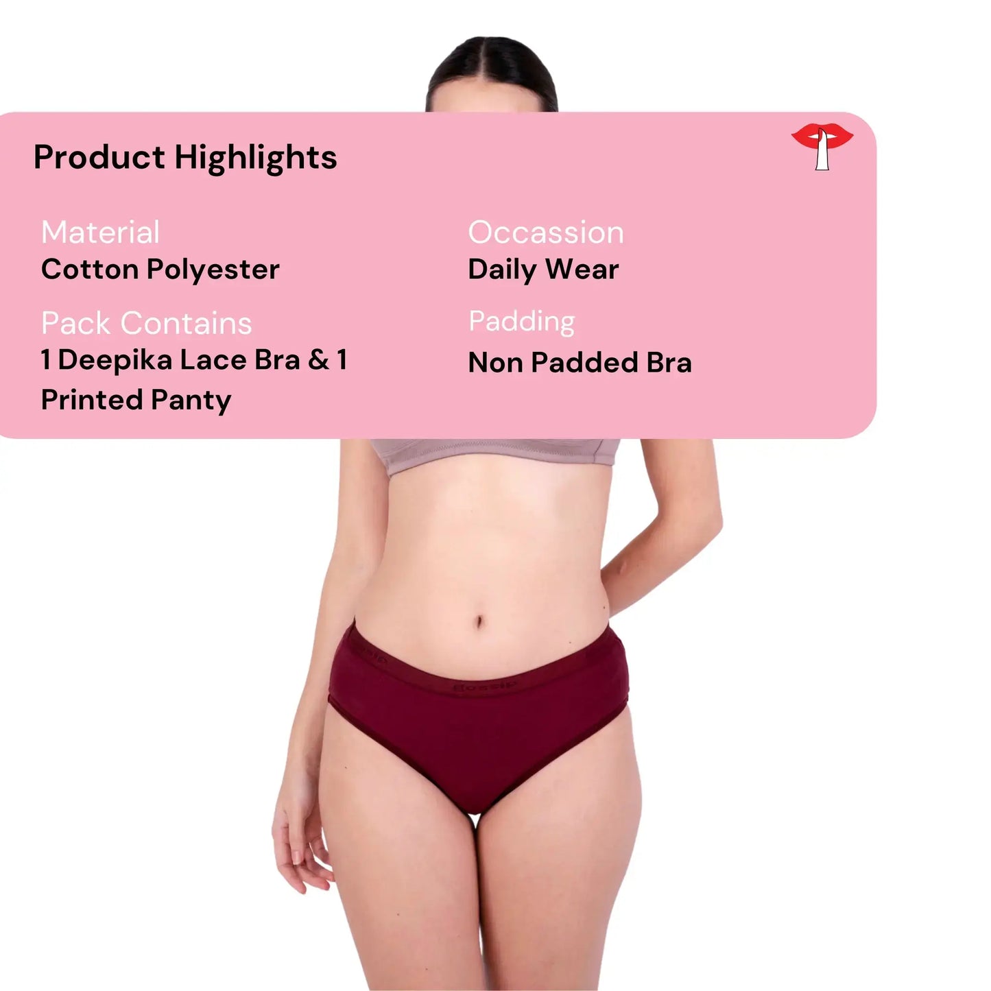 fawn non padded net bra and panty set product information by gossip by mybra