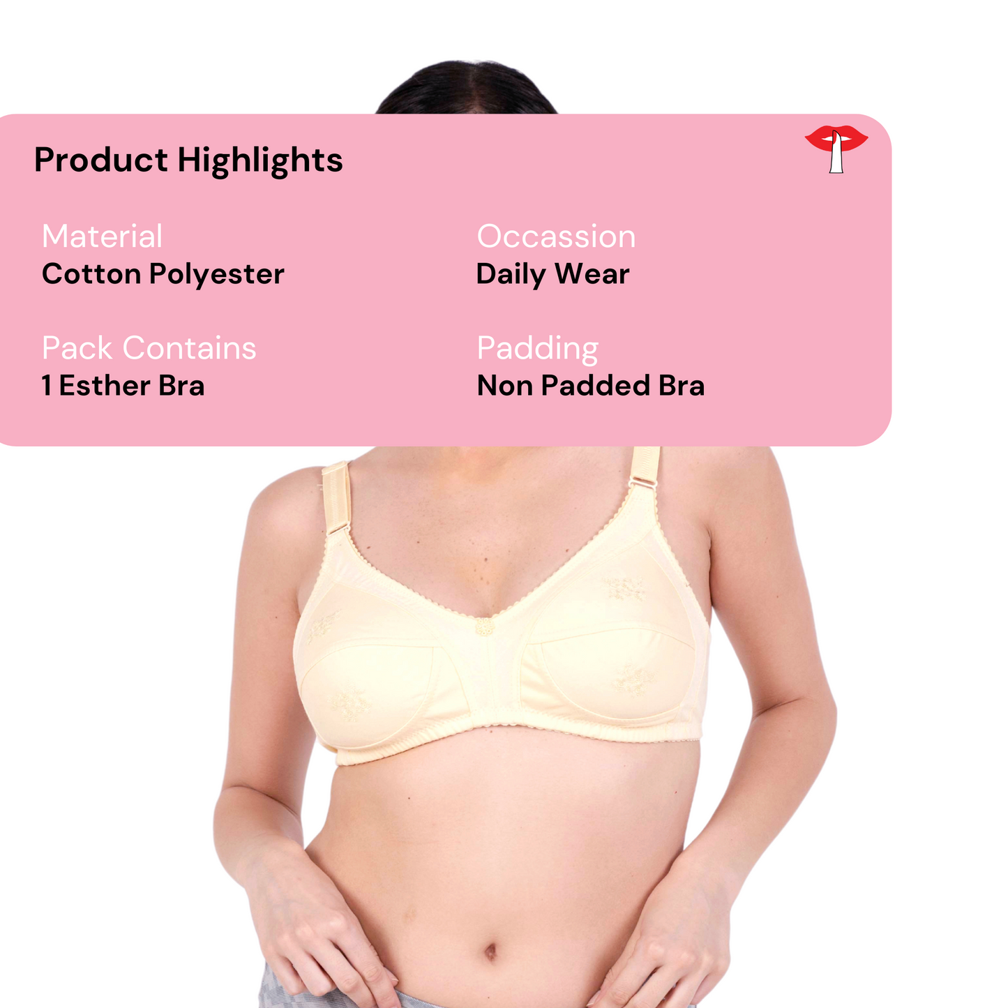 Skin embroidery bra product information image by gossip by mybra