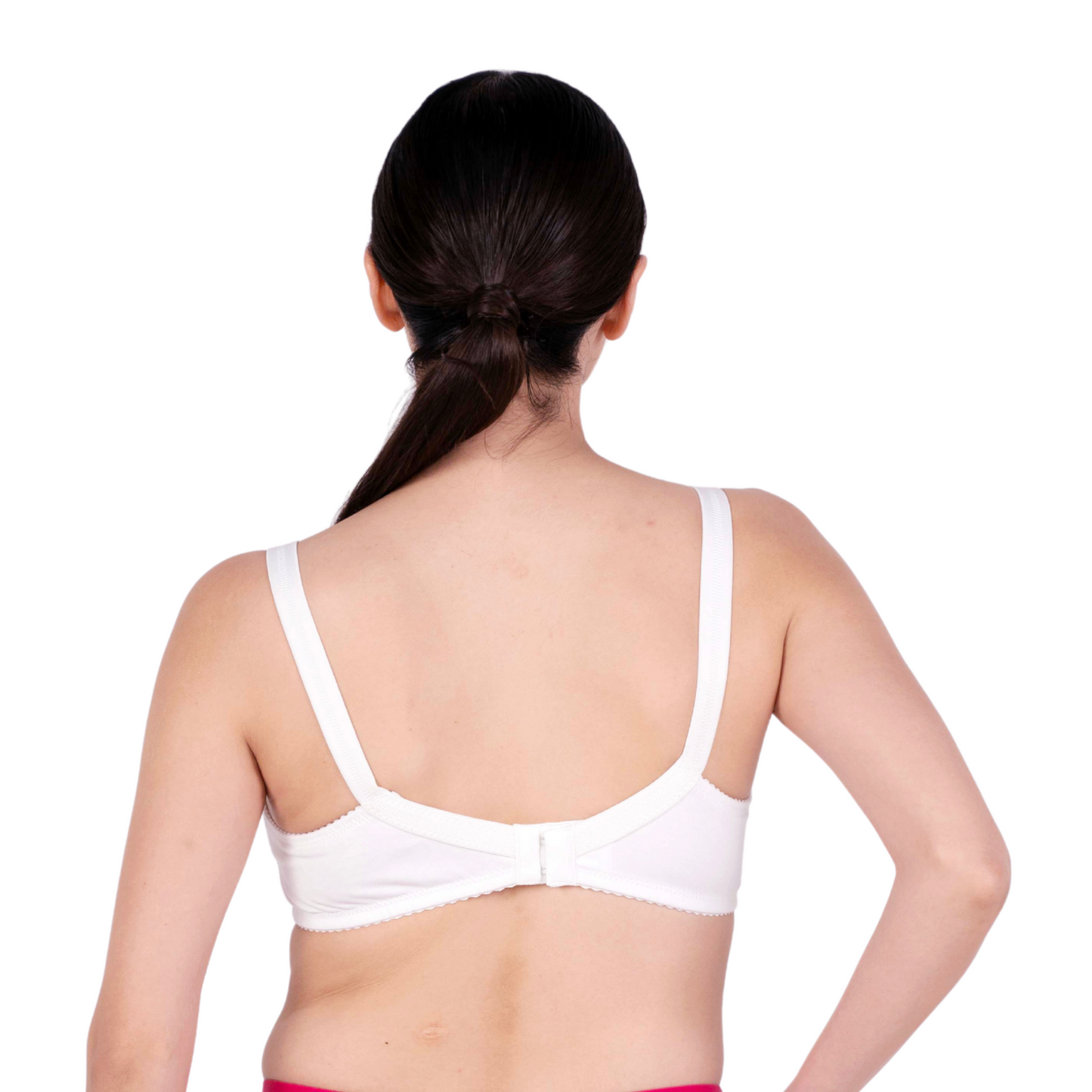 White embroidery bra back view by gossip by mybra