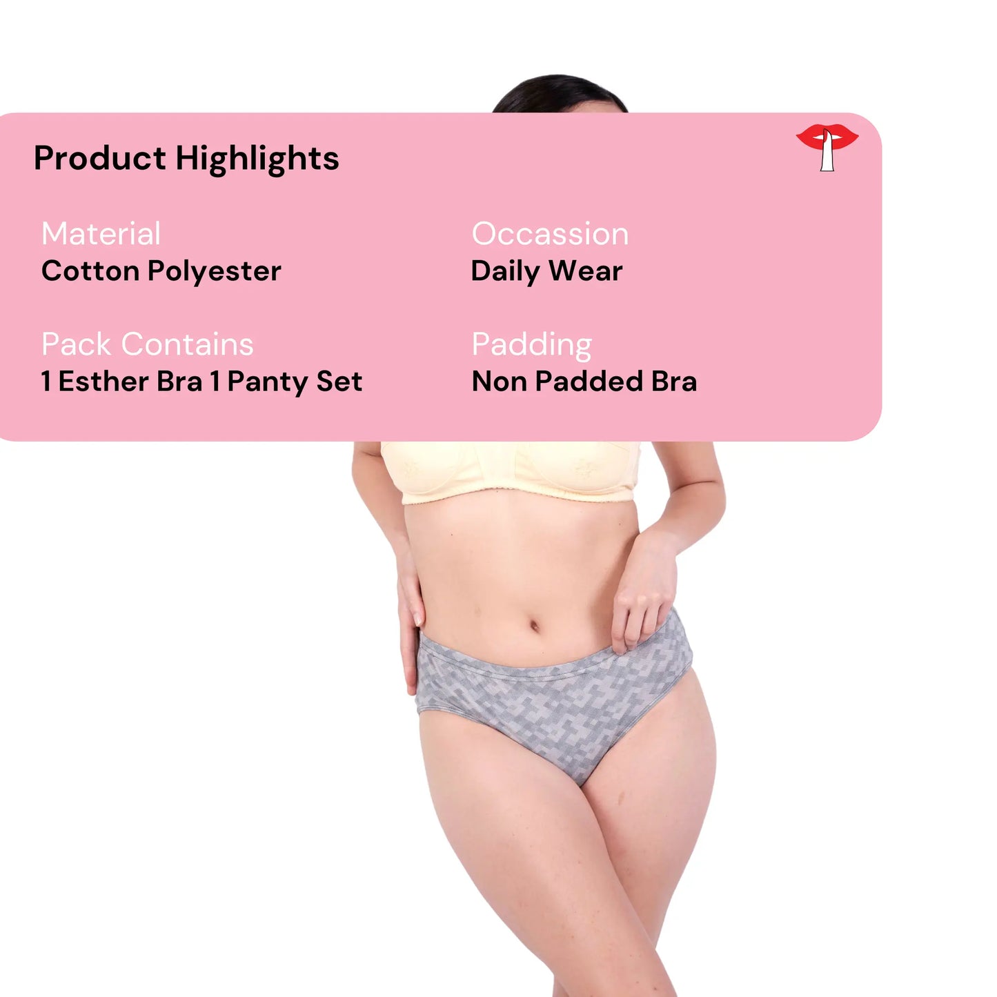 Skin embroidery bra and panty set Product Information by gossip by mybra