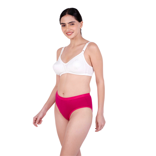 White embroidery bra and panty set front view by gossip by mybra