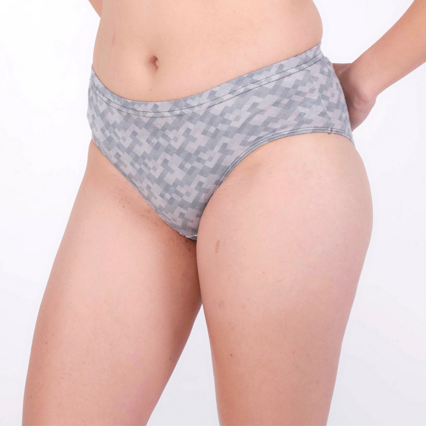 Buy Grey Printed Panties Online Left View On Gossip By Mybra Lingerie