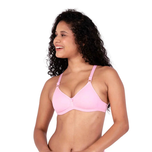 Baby Pink isabella padded bra left view by gossip by mybra