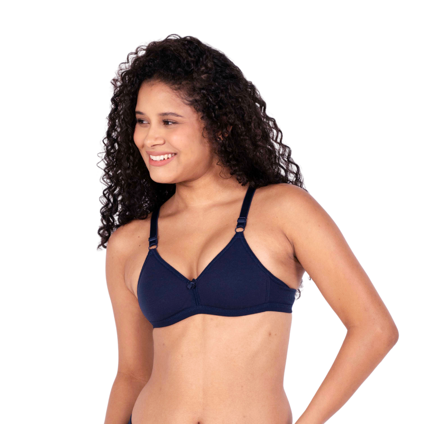 Navy Blue isabella padded bra left view by gossip by mybra