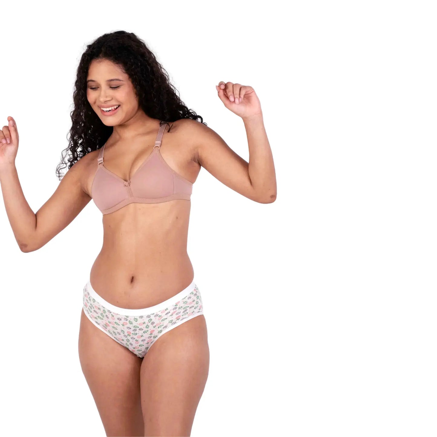 Fawn isabella padded bra and panty set - front view by gossip by mybra