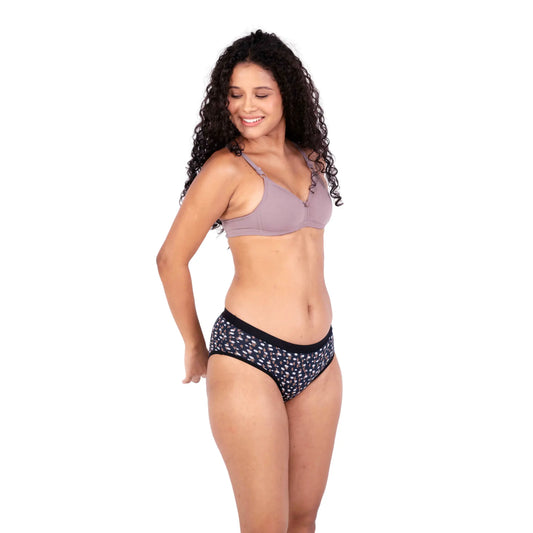 Hazelnut isabella padded bra and panty set - right view by gossip by mybra