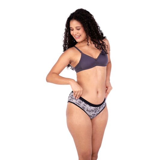 Hot Coffee isabella padded bra and panty set - right view by gossip by mybra