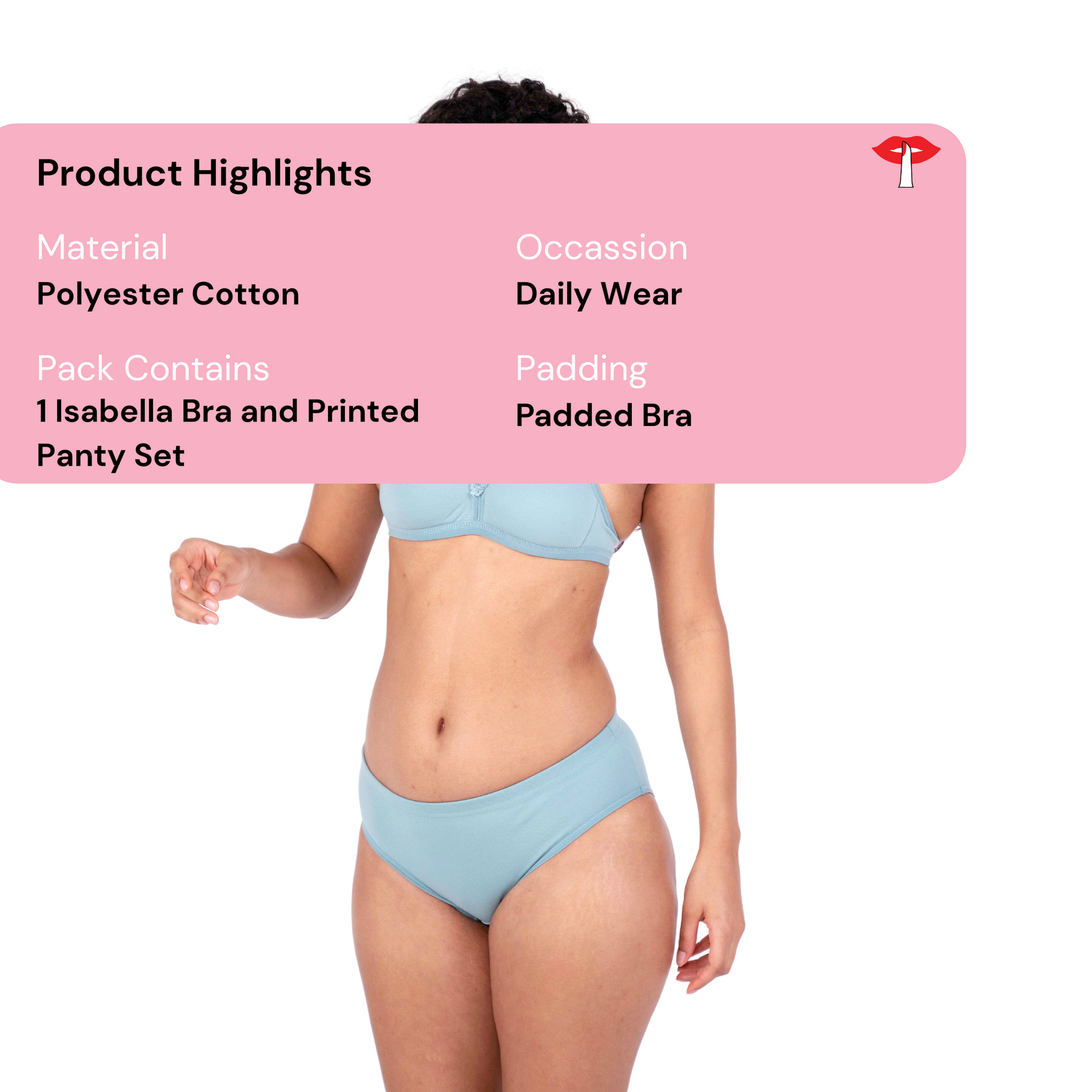 Poppy isabella padded bra and panty set - product information by gossip by mybra
