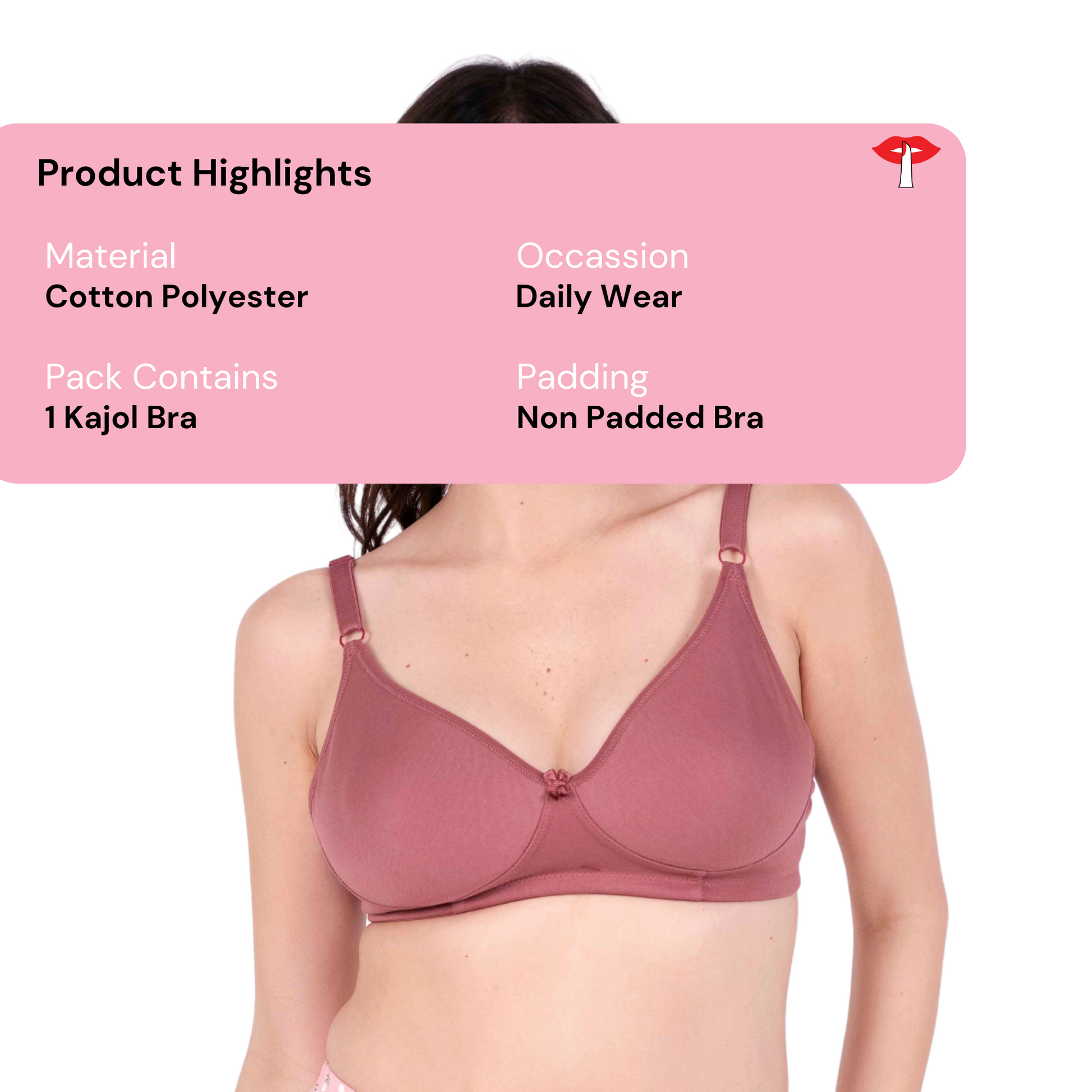 Brick daily wear bra product information image by gossip by mybra