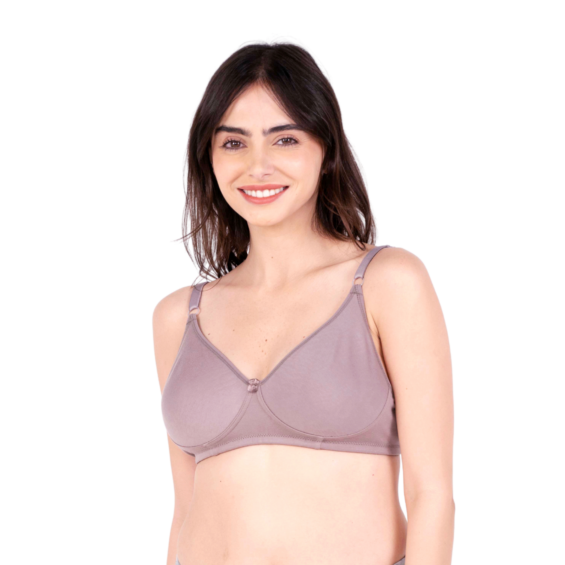 Hazelnut daily wear bra front view by gossip by mybra