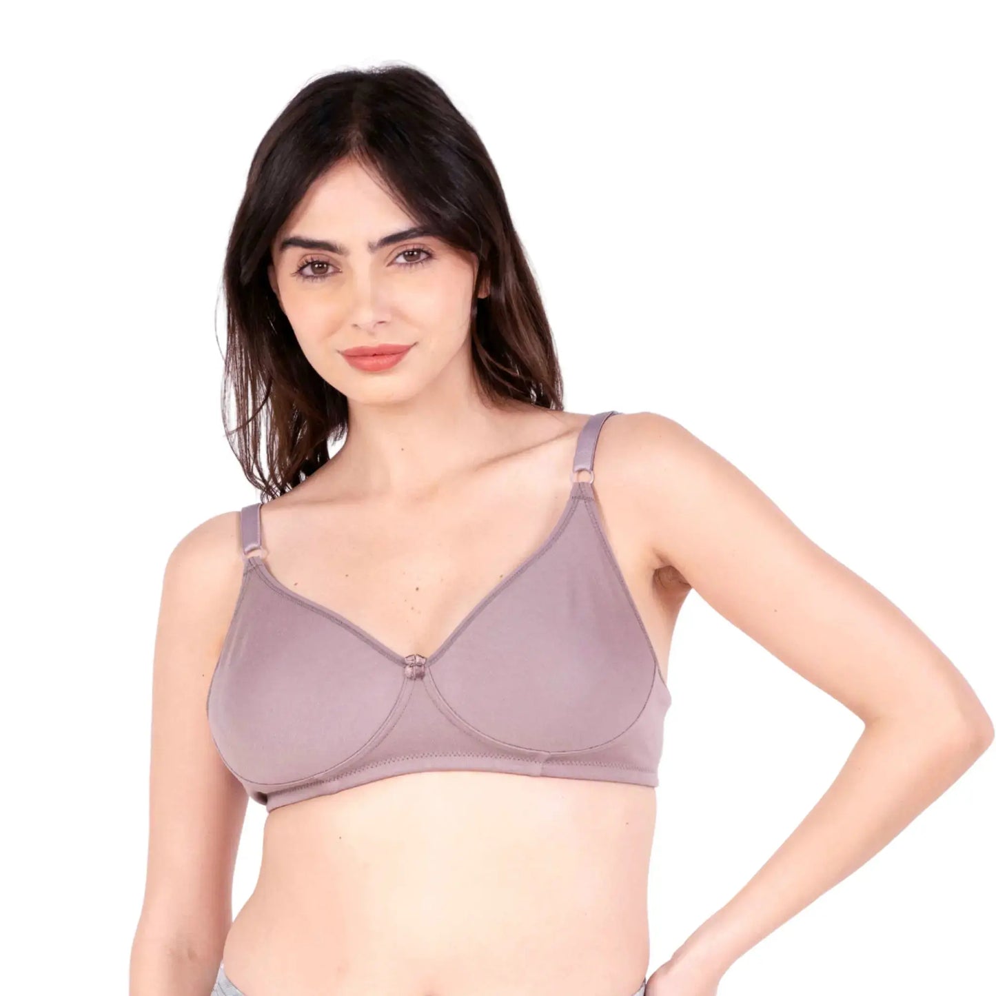 Hazelnut daily wear bra left view by gossip by mybra
