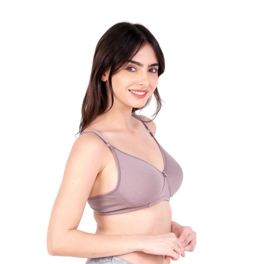 Hazelnut daily wear bra right view by gossip by mybra