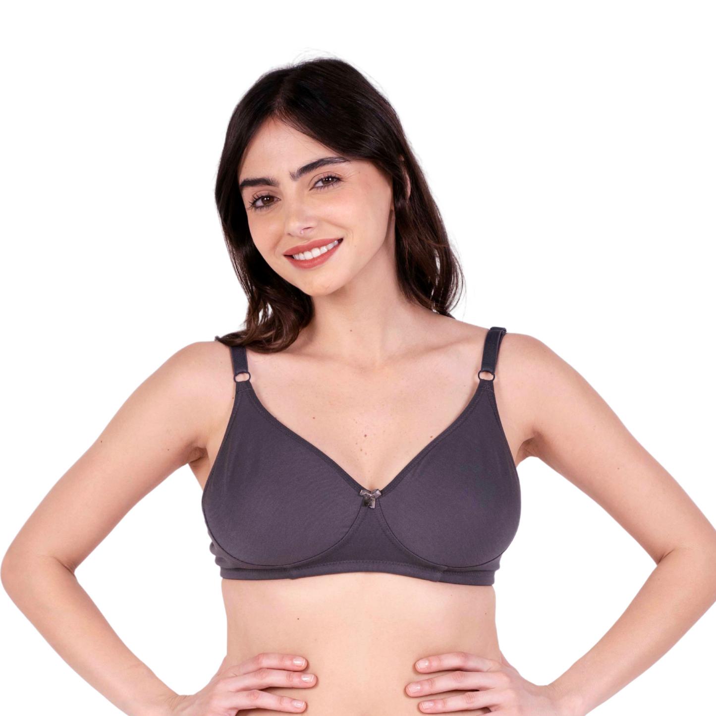 Hot Coffee moulded cup daily wear bra front view by gossip by mybra