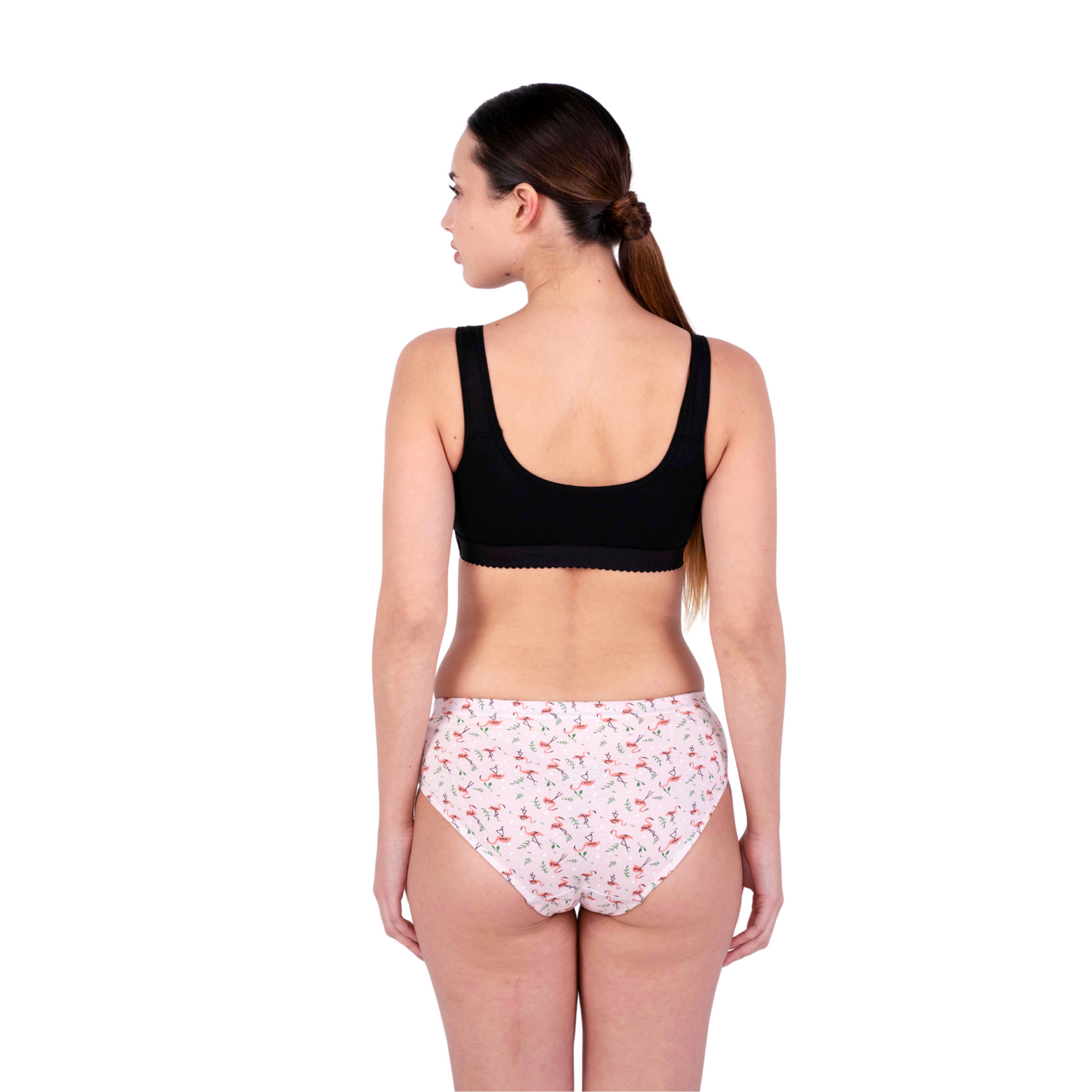 Black Kiara sports bra back view by gossip by mybra