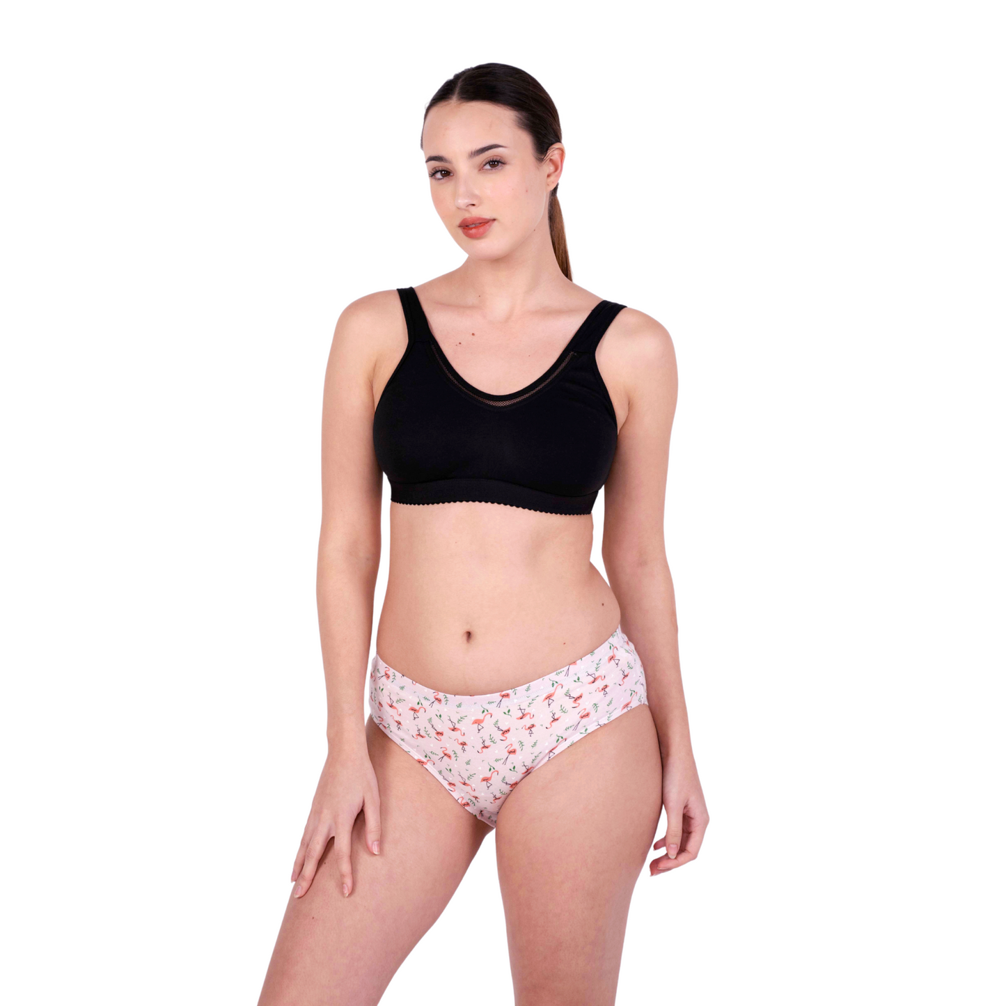 Black Kiara sports bra left view by gossip by mybra