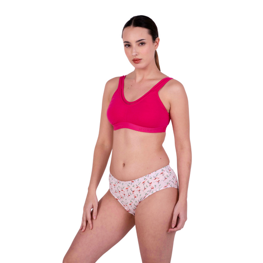 Rani Pink Kiara sports bra left view by gossip by mybra