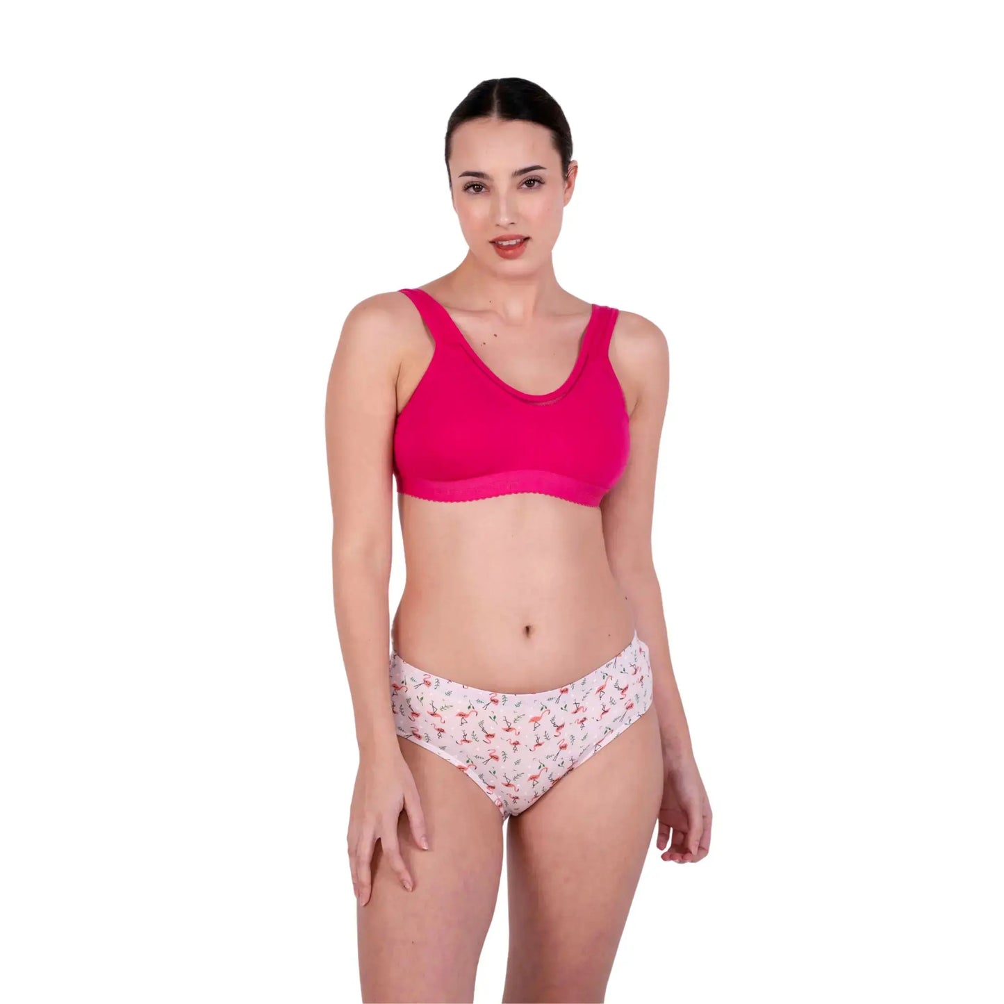 Rani Pink Kiara sports bra right view by gossip by mybra