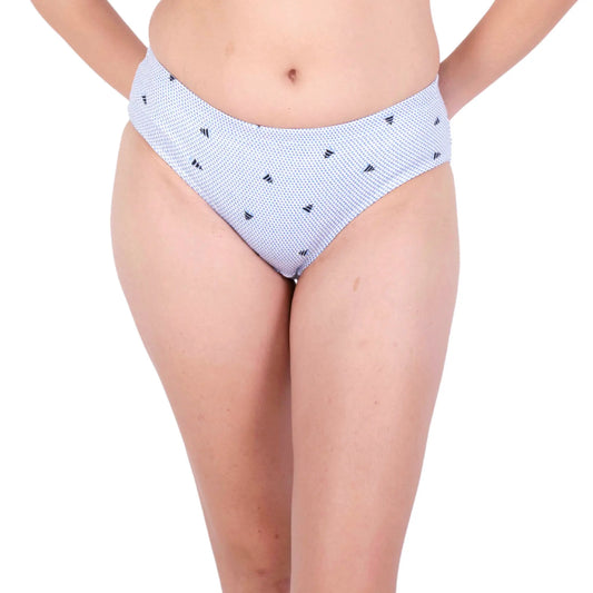 Buy Light Blue Triangle Printed Panties Online Front View On Gossip By Mybra