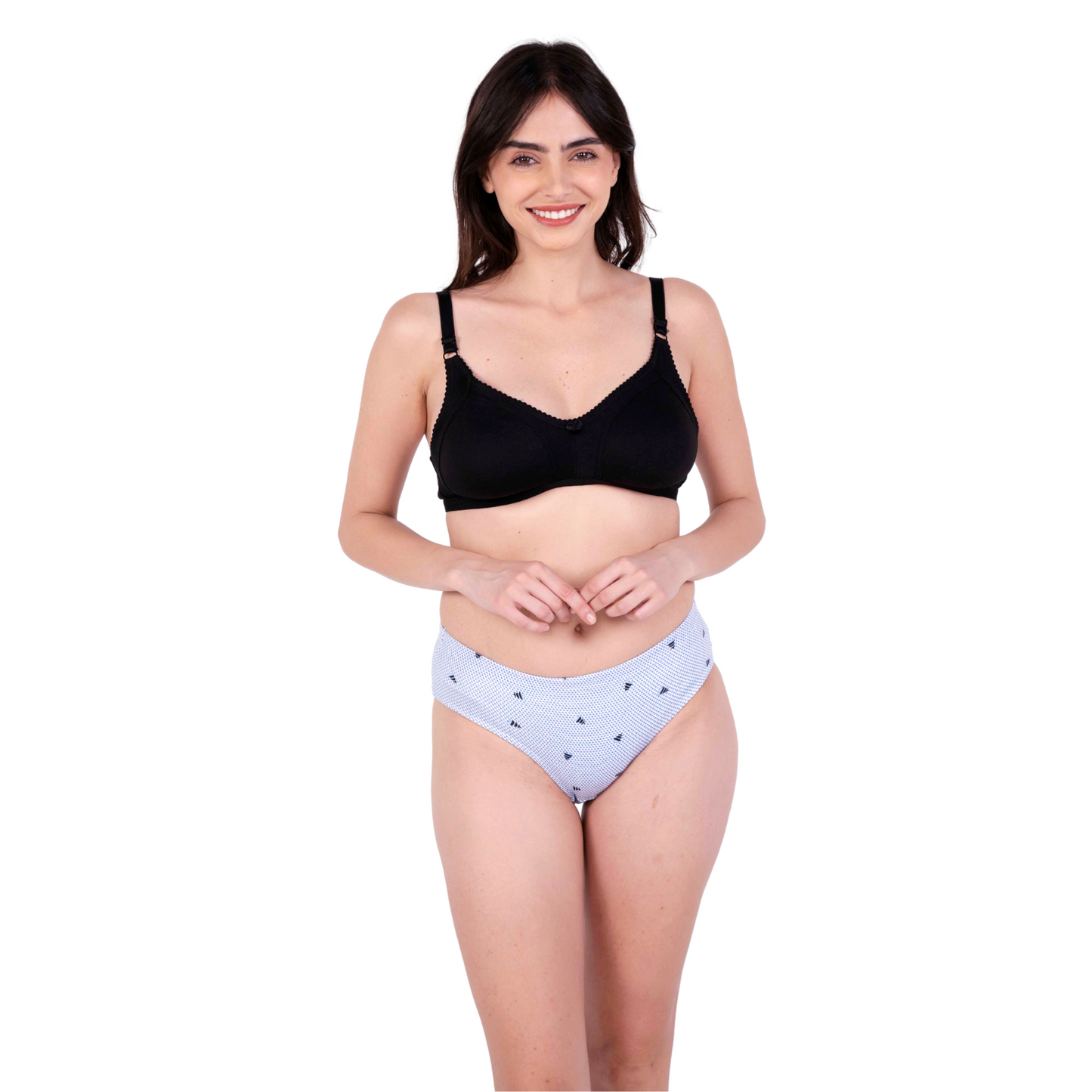 Buy Light Blue Triangle Printed Panties Online Full View On Gossip By Mybra