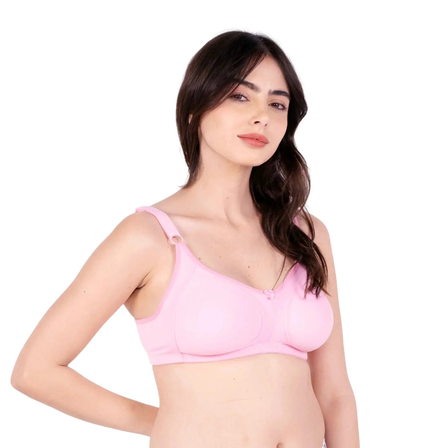 Baby Pink Non Padded bra right view by gossip by mybra