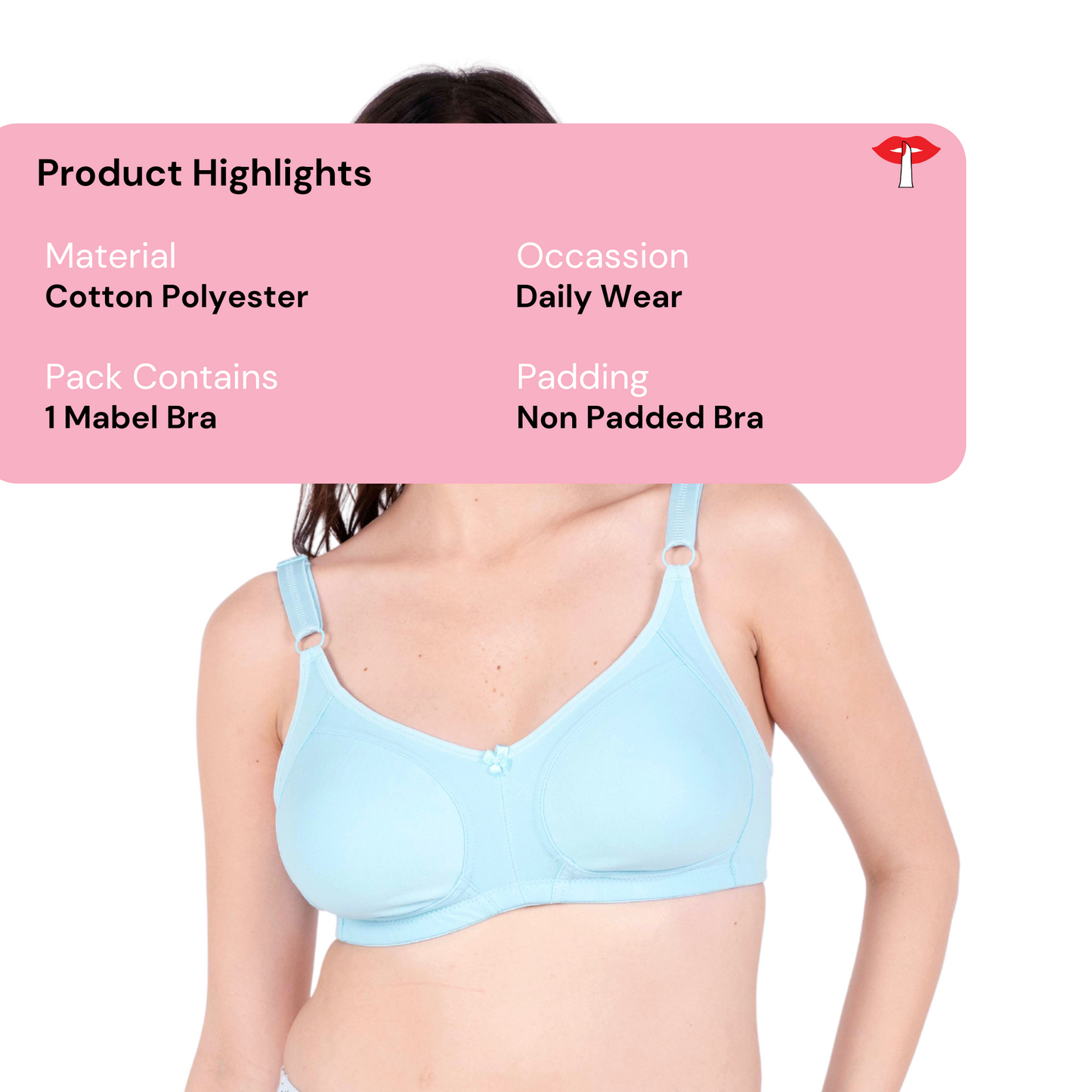 Poppy Non Padded bra product information image by gossip by mybra
