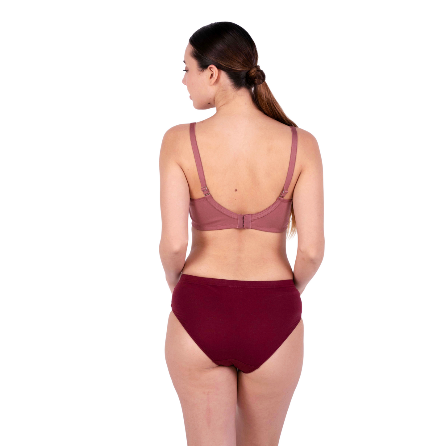 Shop Magnolia Brick Net Design Bra and panty set Back View By Gossip By Mybra Online