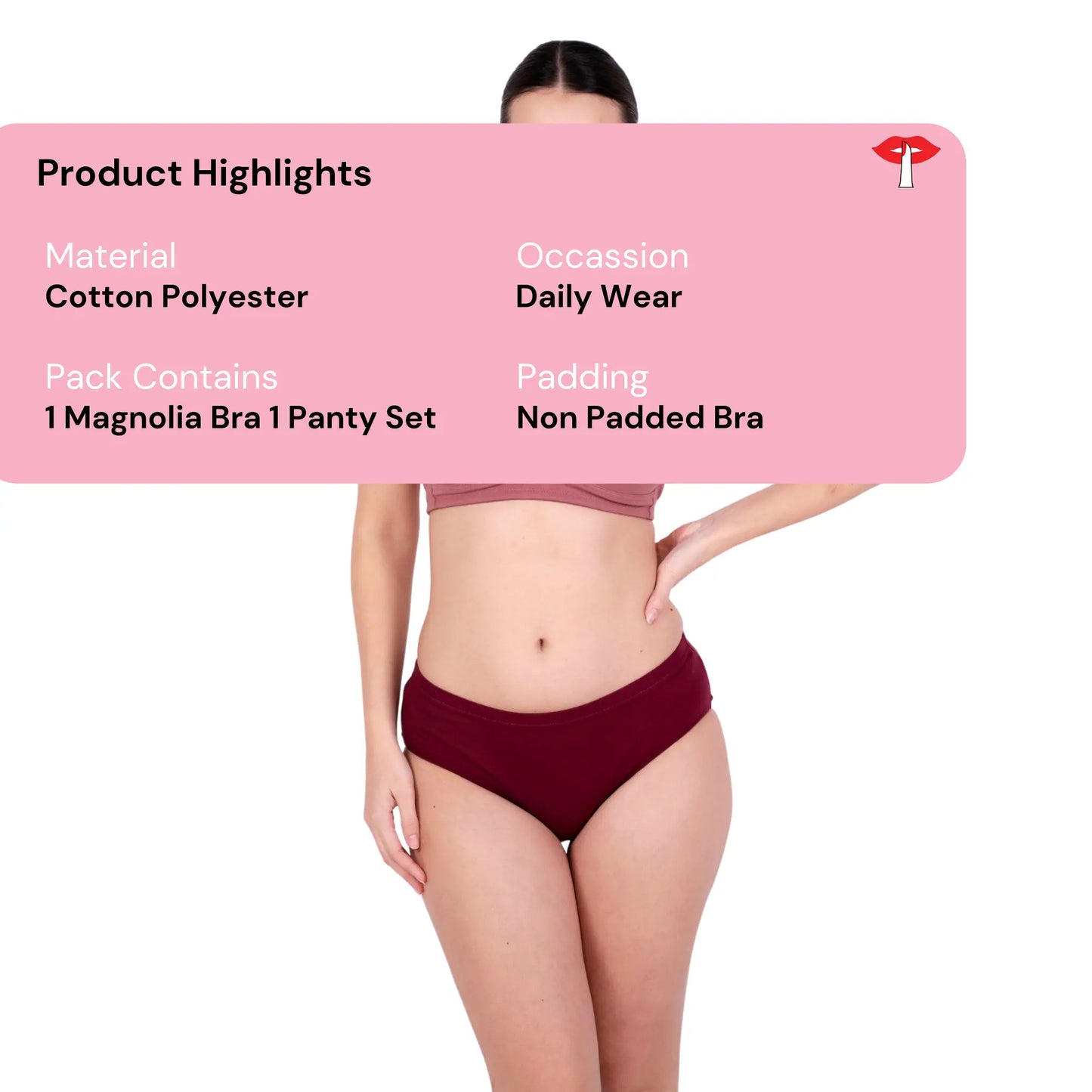 Shop Magnolia Brick Net Design Bra and panty set Product Information By Gossip By Mybra Online