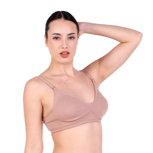 Shop Magnolia Fawn Net Design Bra Right View By Gossip By Mybra Online