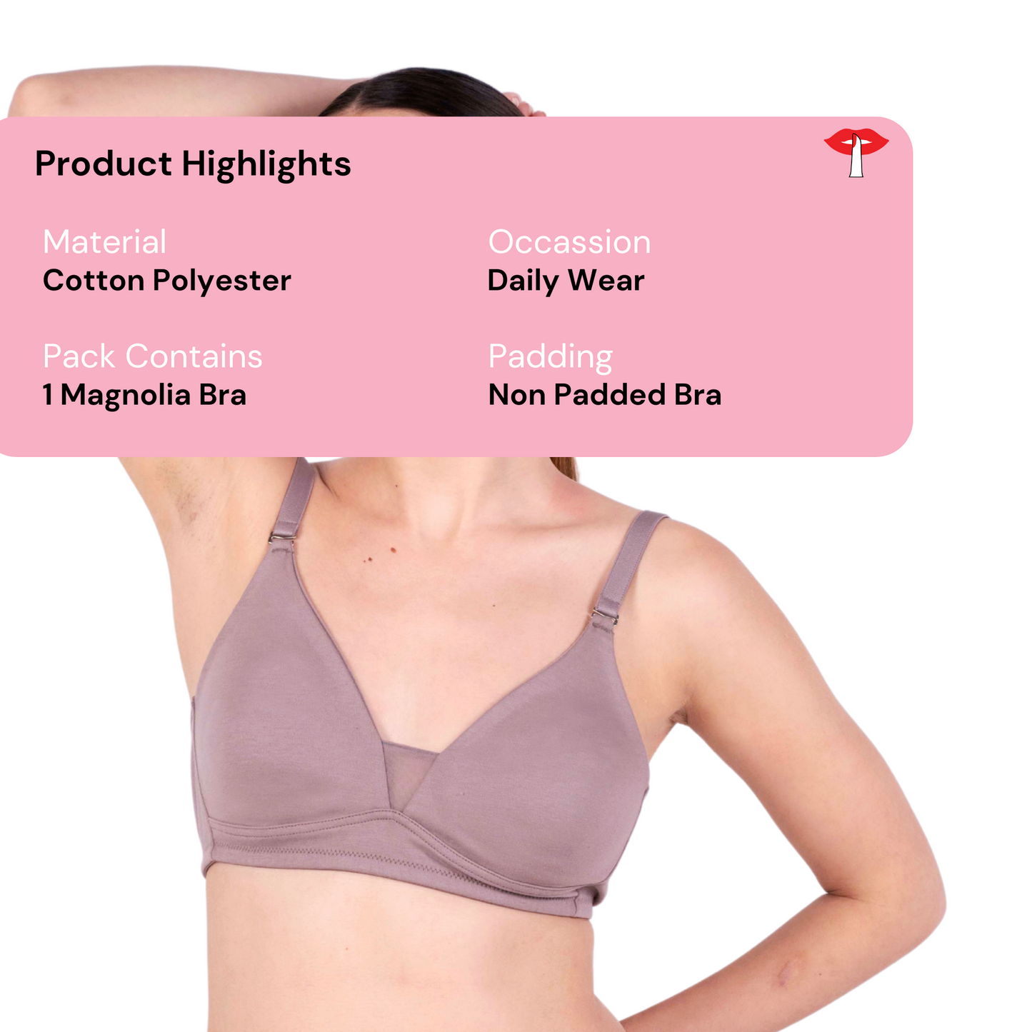 Shop Magnolia Hazelnut Net Design Bra Product Information By Gossip By Mybra Online