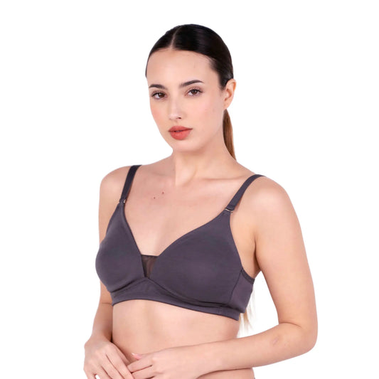 Shop Magnolia Hot Coffee Net Design Bra Left View By Gossip By Mybra Online