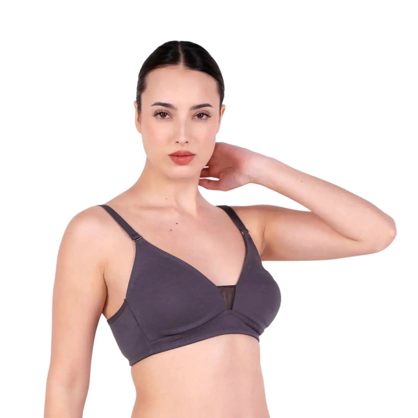 Shop Magnolia Hot Coffee Net Design Bra Right View By Gossip By Mybra Online