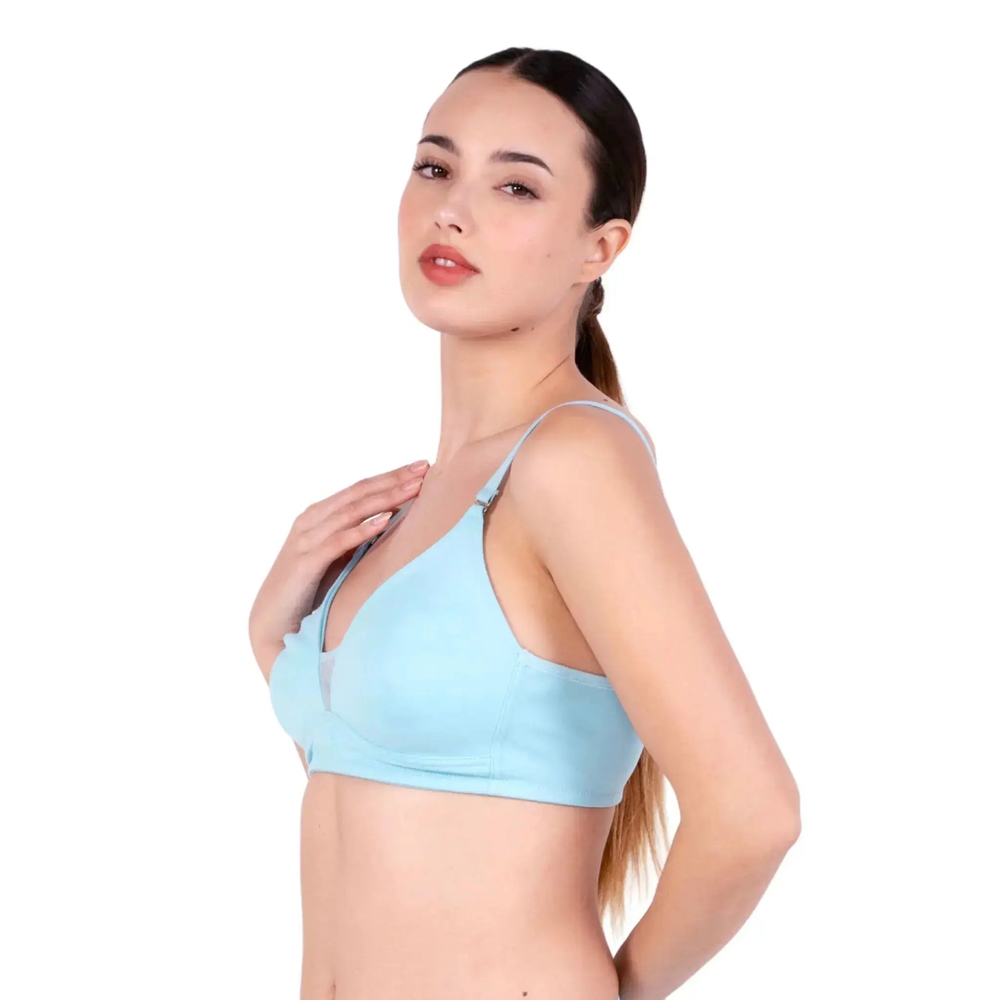 Shop Magnolia Poppy Net Design Bra Left View By Gossip By Mybra Online