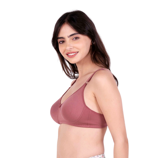 Brick Round Stitch Knitted bra left view by gossip by mybra