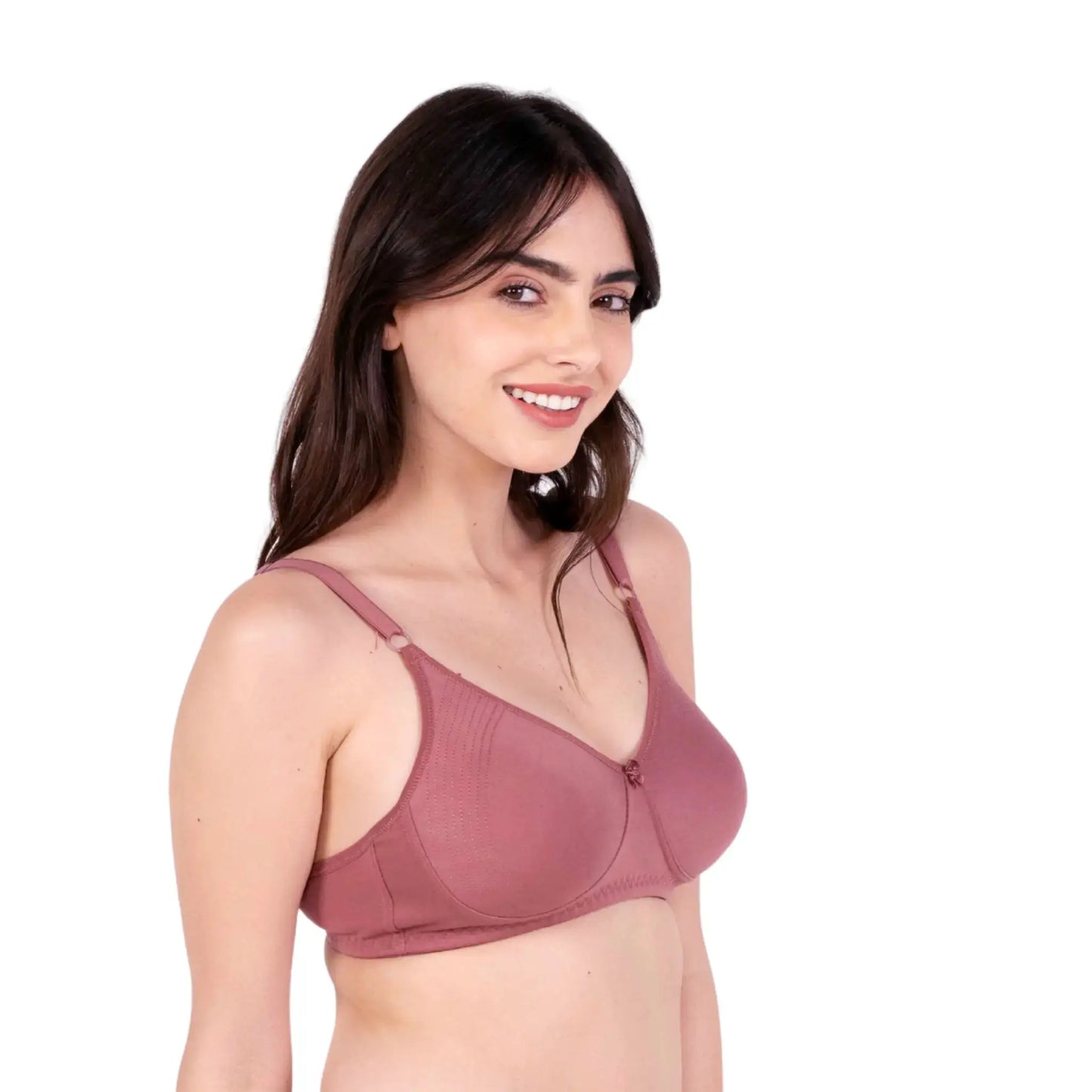 Brick Round Stitch Knitted bra Right view by gossip by mybra