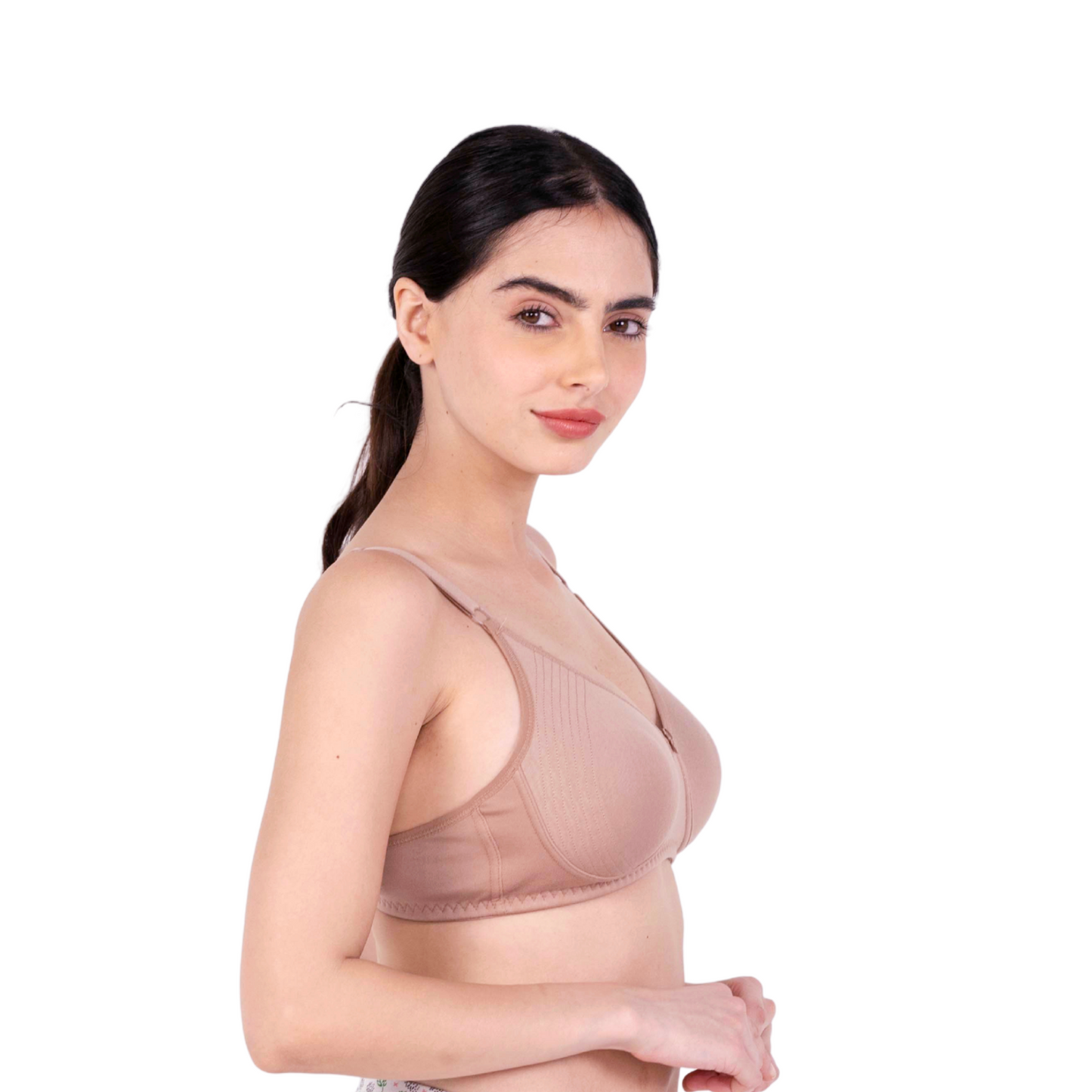 Fawn Round Stitch Knitted bra Right view by gossip by mybra