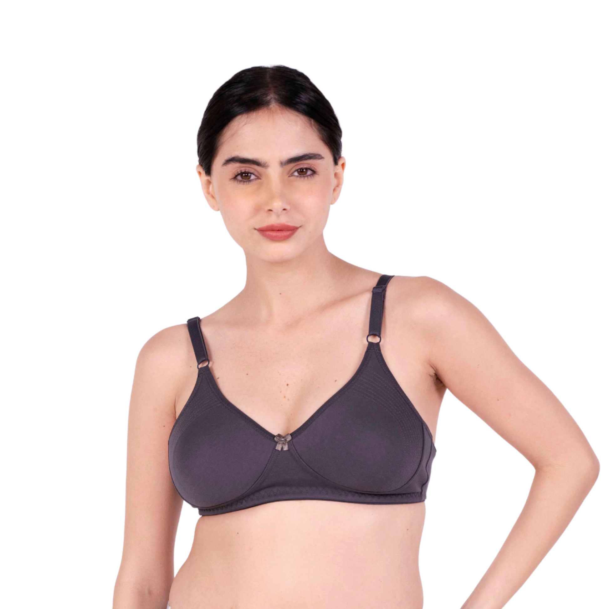 Hot Coffee Round Stitch Knitted bra front view by gossip by mybra